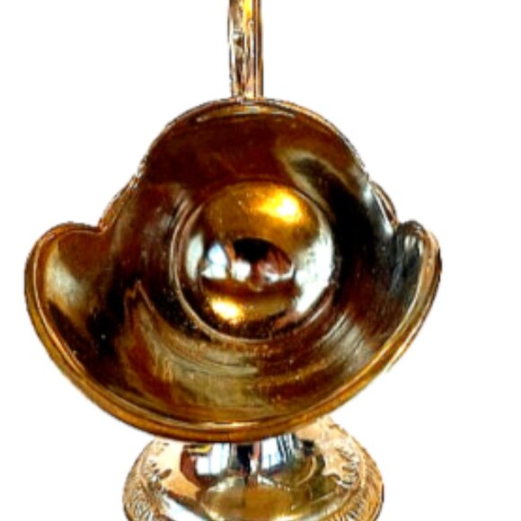 Vintage Embossed Sugar Scuttle Silverplate Sugar Bowl Floral Rose Design - Picture 7 of 7